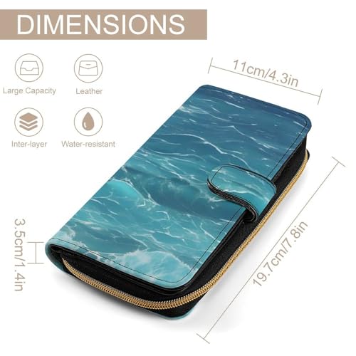 The Deep Ocean Wallet Multifunctional Wallets for Men Compact Wallet Purse Passport Bag2