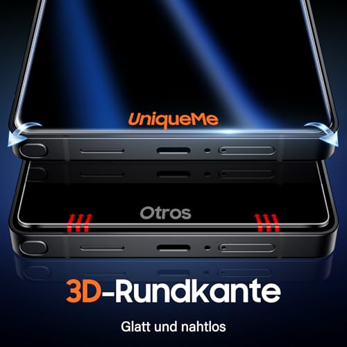 UniqueMe für Samsung Galaxy S25 Ultra für Panzerglas Sichtschutz - 2 Stück – Ansicht 5
