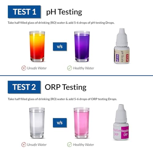 Image of Jeena Sikho Water Testing Kit | pH Level & ORP Test Drops for Testing Drinking Water