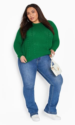 Image of Avenue Women's Cable Knit Full Sleeves Sweater