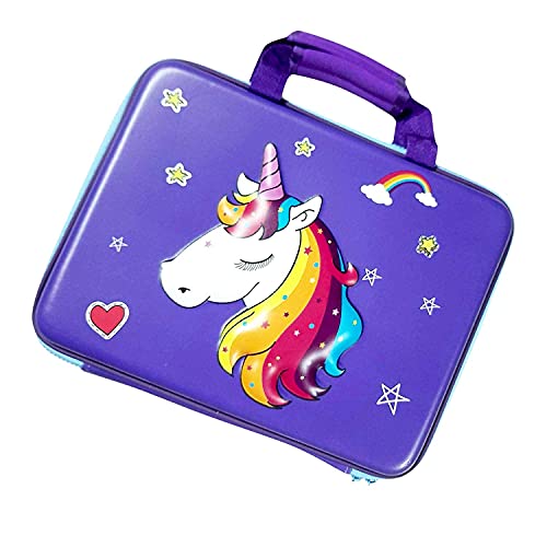 Image of Cute Printed Multi-Layer Large Capacity Hardtop Bag, Multipurpose Hardtop Laptop Bag with Handle Tablet Bag for Kids(Print May Vary)