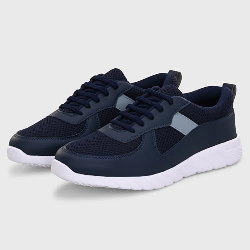 Image of Centrino Lightweight Sneakers for Men | Shoes for Man Stylish | Casual Breathable Lace-Up Canvas Walking Shoes | Cushioned Insole for All-Day Comfort | Anti-Skid Sole | Comfortable Mens Shoes Daily (6822)