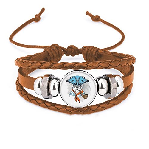 Bracelet en cuir illustration de chien : un lien unique à garder contre soi