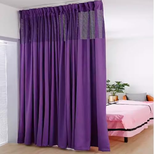 JTSMJQIE Medical Privacy Screen Room Divider Curtain with Flat Hooks, Hospital Curtain Hanging Medical Privacy Room Divider Cubicle Curtains Semi Sheer Curtains for Hospital