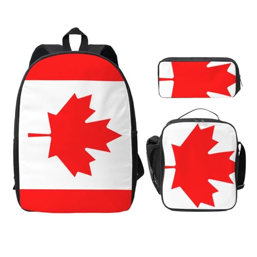 Sac à dos imprimé canadien et kit déjeuner pour les journées de cours