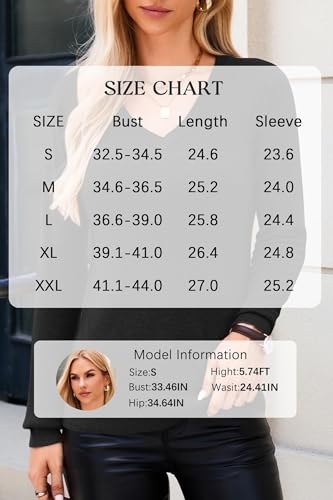 Image of Arach&Cloz Women's Wool Blend Fall Sweaters Business Casual Outfits 2026 | Soft&Breathable Pullover, Long Sleeve, V-Neck, Relaxed Fit Workwear, Business Casual, Teacher Outfits
