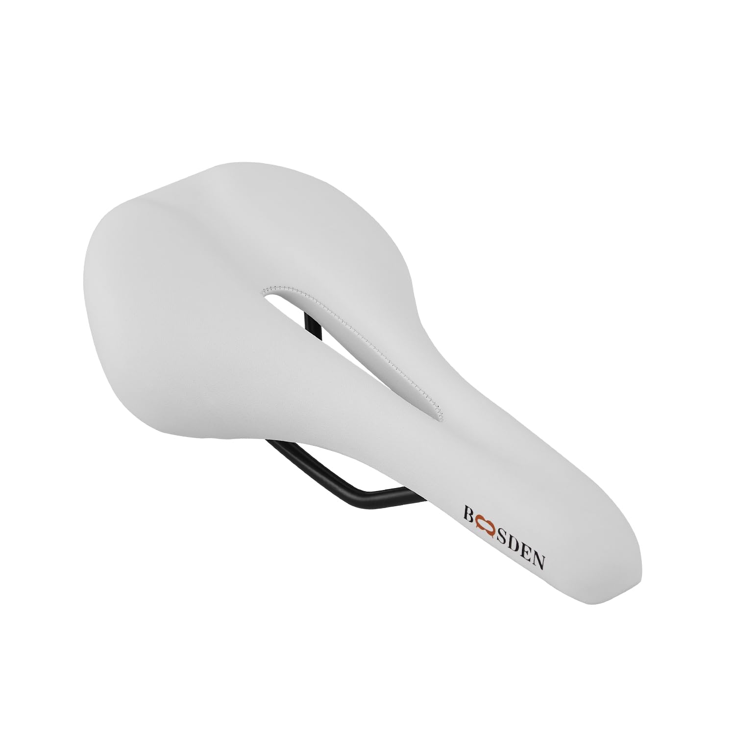 BOOSDEN Sella Bici Comoda,Sella Bici da Corsa, Anti-Prostatic MTB Saddle, Ideale per Mountain Bike, Bicicletta da Strada, Bicicletta da Allenamento, Nera,Marron,Bianco