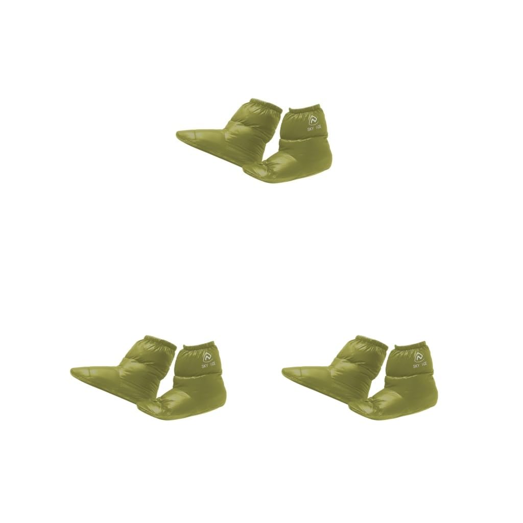 Pantoufles confortables et isolées en duvet de canard imperméables pour le camping, l'hiver, rouge, taille M