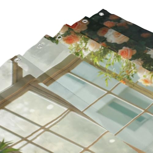 Rideau de douche résistant lavable en machine tissu épais rose