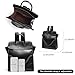 GELANNI Medium Laptop Backpack Purse for Women and Men PU Leather Anti-theft Fashion Large Capacity Travel Casual Rucksack Convertible Business Computer Bags 240A Black