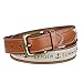 Tommy Hilfiger Men's Ribbon Inlay Belt (Regular Sizes & Big and Tall),Khaki,38