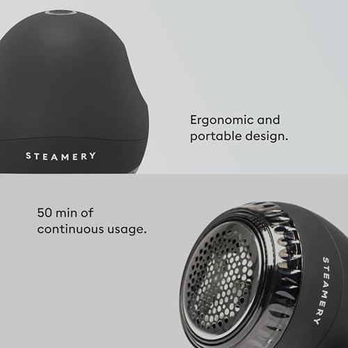 Steamery Fabric Shaver Lint Remover Pilo 1, Removes Pills, Bobbles And Lint From Clothes And Textiles, Portable, Rechargeable With Usb, Black - 4