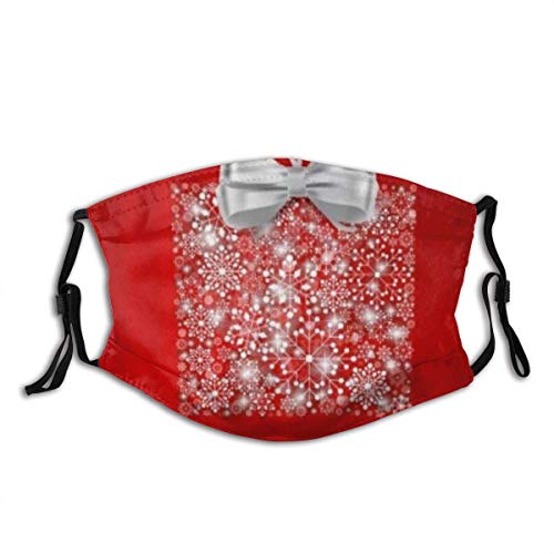 Preisvergleich Produktbild Wiederverwendbar Gesichtsbedeckung,Weihnachtsmotiv Bowknot Sparkling Geschenk Herren Damen Multifunktionstuch Halstuch Kopftuch Bandanas