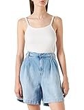 MUSTANG Damen Pleated Shorts, Mittelblau 301, 34