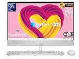Dell 24-Inch All-in-One Desktop Computer – Intel Core Ultra 7 355 AI PC (Copilot+), 23.8” FHD Touchscreen Display, 16 GB DDR5, 1 TB SSD, Wi-Fi 7, Windows 11 Pro, Keyboard & Mouse, Touch Pen Support