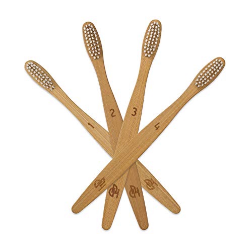 Confezione da 8 spazzolini da denti in bambù