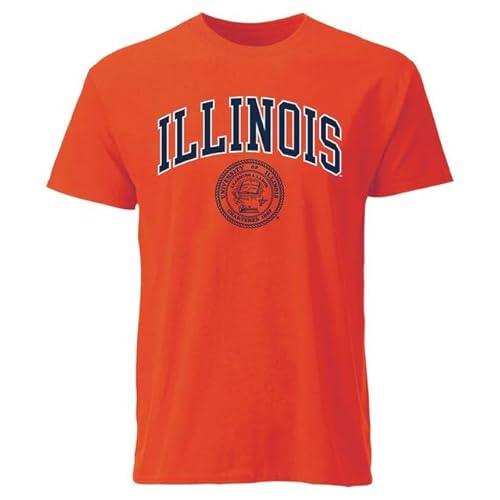 Barnesmith University of Illinois UIUC Illini Short-Sleeve T-Shirt, Heritage, Orange, Medium