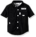 Columbia Youth Boys Bonehead Short Sleeve Shirt, Large, Black
