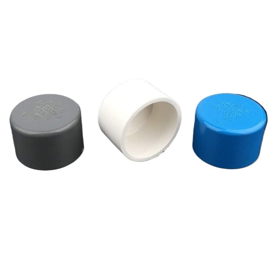 Accesorios de plomería, 12 piezas de conectores de tubería de PVC, tapa de extremo, accesorios de sistema de riego de jardín, adaptador de tubo de tanque de acuario, conectores de tubería de agua, con