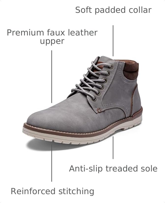 Image of Vostey Men's Boots Hiking Boots Casual Boots for Men