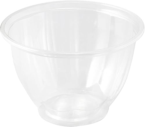 Miniatura 10 de Thermo Tek - Ensaladeras desechables de 32 onzas, 50 cuencos redondos para delicatessen, evita grietas y fugas, cuencos sostenibles de plástico