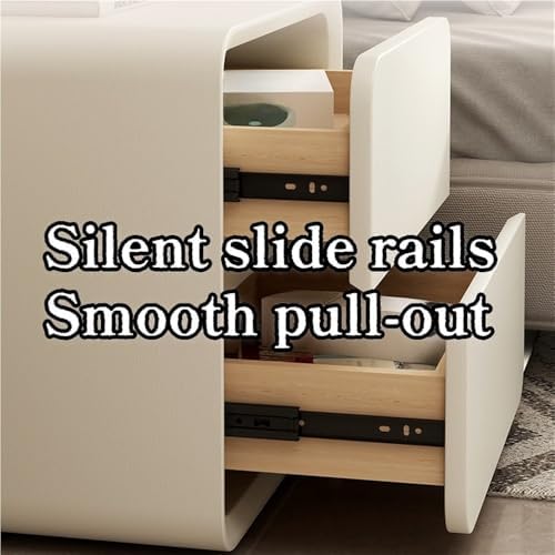 Modern Wooden Nightstand with 2 Drawers, Stylish Bedside Table, Versatile Storage End Table for Bedroom, Living Room, Study, Compact Design for Small Spaces