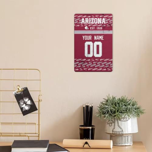 Image of Arizona Metal Sign for Outside Custom Name and Number Gifts