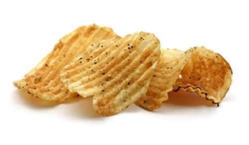 Image of Kettle Brand Potato Chips, Krinkle Cut Salt and Fresh Ground Pepper, Single-Serve 1.5 Ounce (Pack of 64)