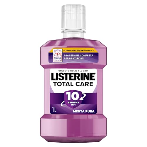 LISTERINE Collutorio Total Care, Collutorio al gusto di Menta Pura,