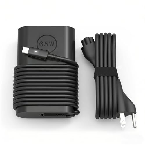 YBRUZRUB 65w 60w USB-C Laptop Charger Compatible with Dell Latitude 5420 5450 5550 7420 5520 5540 XPS 13 9250 9360 9365 9370 9380 9350 Chromebook 3100 3400 la65nm170 02YK0F Type C Adapter Power Cord