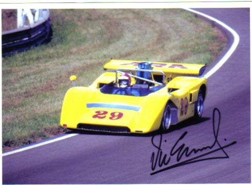 Vista 3 de CAN AM The Speed Odyssey DVD region 2 + Can Am race photo Autographed