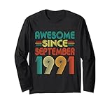 Photo Gallery awesome since settembre 1991 anni 34th bday divertente vintage maglia a manica Photo Gallery awesome since settembre 1991 anni 34th bday divertente vintage maglia a manica