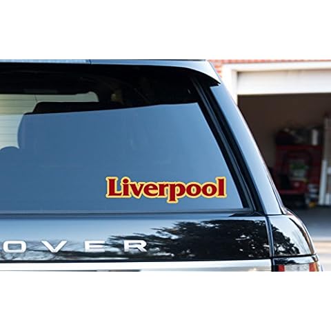 WaterShed Designs Liverpool town City window/bumper stickers/decals 2 pack 8" Cover