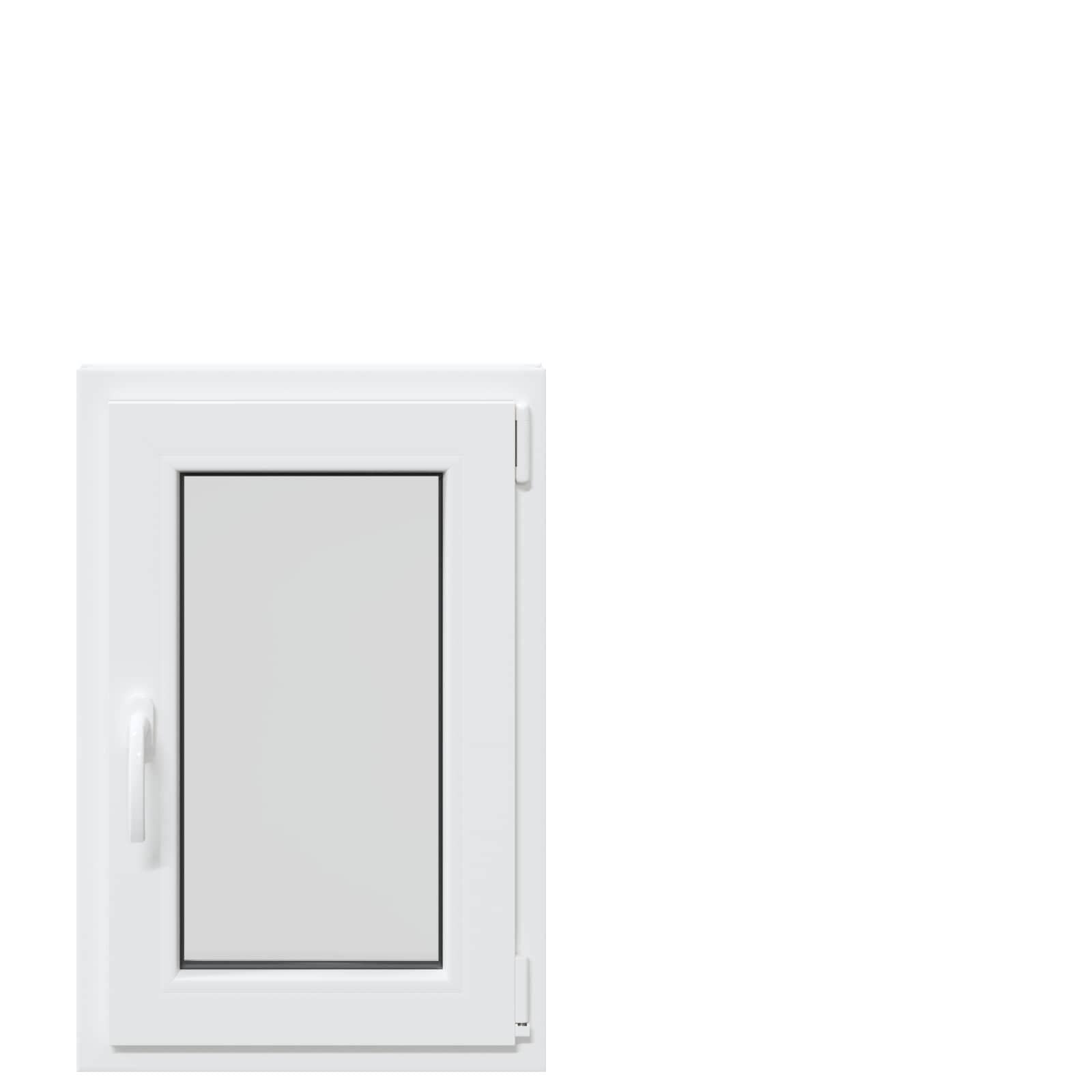 vidaXL Basement Window RISOR 50 x 70 cm PVC and Glass, White, 50 x 70 cm (Two-layer)