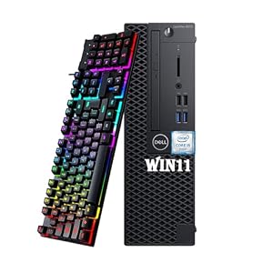Dell Computadora de escritorio Optiplex 3070 SFF, Core i5-9500 (3.00 GHz-4.40Ghz), 8 GB DDR4 RAM 256 GB SSD, teclado y mouse, HDMI, DP, Windows 11 Pro (renovado)