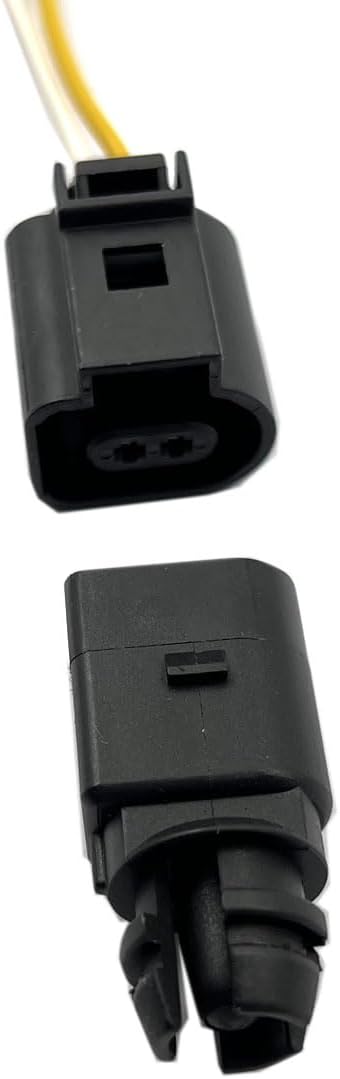 FainWan Ambient Air Temperature Sensor with 2-pin Connector Plug Wiring Harness Pigtail Compatible with CC Golf Passat Tiguan A3 A4