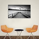 Leinwand Drucken Schwarz Weiße Landschaft Malerei Elegant Modernen Wand Dekoration Kunstdruck Leinwandbild Inkjet Fotoleinwand,Noframe,60x90cm