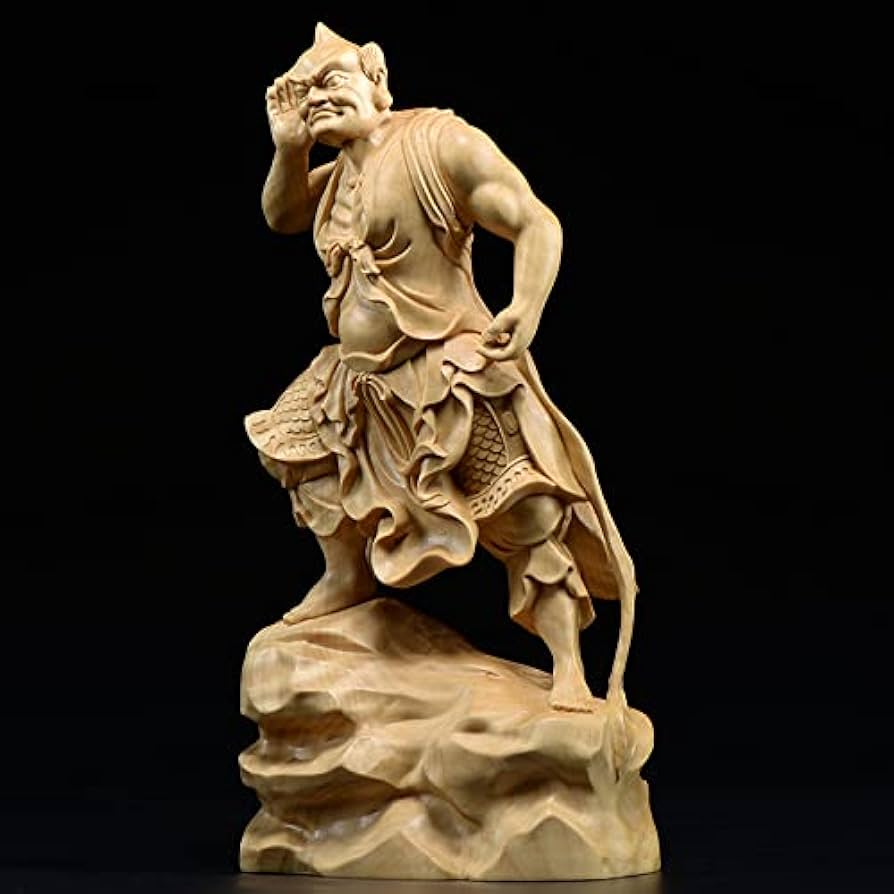 木彫り 仏像 仁王像 千里眼順風耳将軍仏像 一式 彫刻 仏教工芸品 Amazon.co.jp: 木彫り 仏像 仁王像 千里眼順風耳将軍仏像 一式