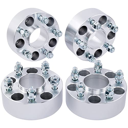 DCVAMOUS 4PC 5x4.5 Hubcentric Wheel Spacers 2 Inch with 12x1.5 Studs 67.1mm Hub Bore Compatible with Jeep Hyundai-Mazda 5 Lug 5x114.3 for 2006-2017 Compass | 2007-2017 Patriot | Escape Genesis Tucson