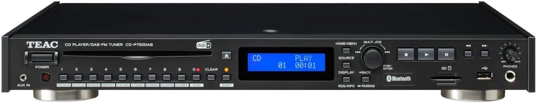 Registratore A Cassette TEAC W-1200(B) Dual Deck - Con USB Per Registrazione Digitale, Ingresso Microfono Per Karaoke, Nero