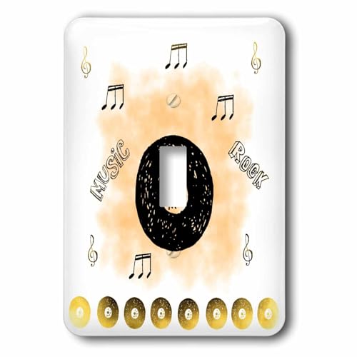Interruptor de botón con notas musicales Fun Gold, el regalo para músicos 2