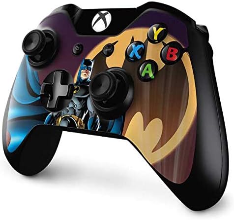 Skinit Decal Gaming Skin Compatible with Xbox One Controller - Officially Licensed Warner Bros Batman in The Sky Design