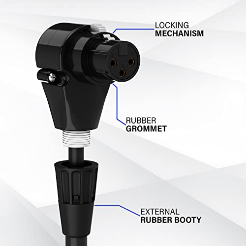 Lyxpro Balanced Xlr Cable Premium Series Microphone Cable, Speakers And Pro Devices Cable, 1.5 Ft Ra Female- Blue #TOP1