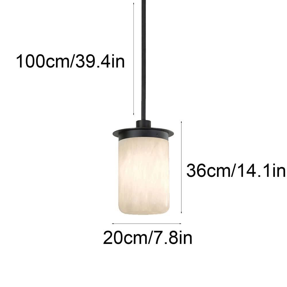 Hanging Lights Modern Geometric Marble Light with Shade Mini Kitchen Island Bedroom Dining Living Room Bedside Adjustable Chandelier E14 Single Head/11Cm(20Cm)(16Cm)