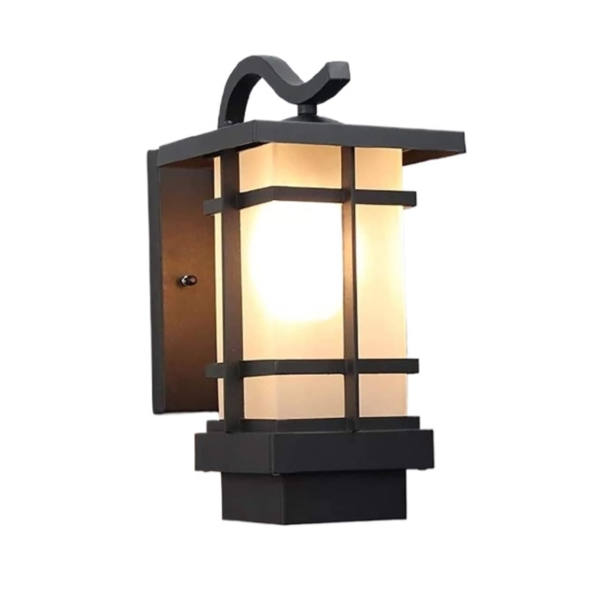 Lampa Ogrodowa,Lampy Wodoodporna Zewnętrzna Lampa Ścienna Metalowa Kinkiet Szklany Klosz E27 Zewnętrzna Lampa Ścienna Do Garażu, Ogrodu, Patio, Drzwi Oprawa Ogrodowa