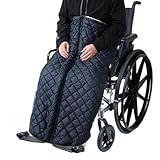 TAILLE UNIVERSELLE : la couverture pour fauteuil roulant mesure 130 cm de long et 65 cm de large. Sa taille est suffisamment grande pour s'adapter à tous les utilisateurs de fauteuils roulants et assure une couverture complète des jambes
