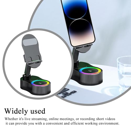 Support téléphone bureau réglable avec micro intégré pour libérer vos mains en visioconférence - 2