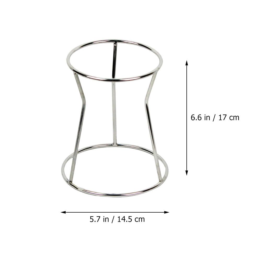 Tofficu Funnel Shelf Stand with Stainless Steel Frame 6.69X5.31X5.31In for Kitchen Cake Decorating and Octopus Ball Funnel Accessory