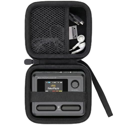 Khanka für SONICAKE Gitarren Effektpedal Multi-Effekte Hartschalen-Tragekoffer, Aufbewahrungshülle Kompatibel mit SONICAKE Pocket Master Gitarren Effektpedal, Nur Koffer