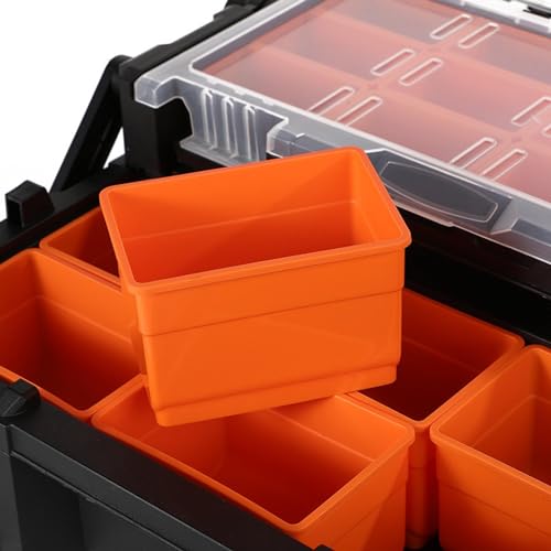 Coffret de rangement rigide antichoc avec boîte à outils étanche - 4